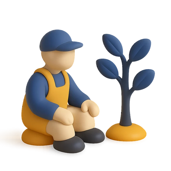 Illustration of the literal translation: Without labour there is no fruit.