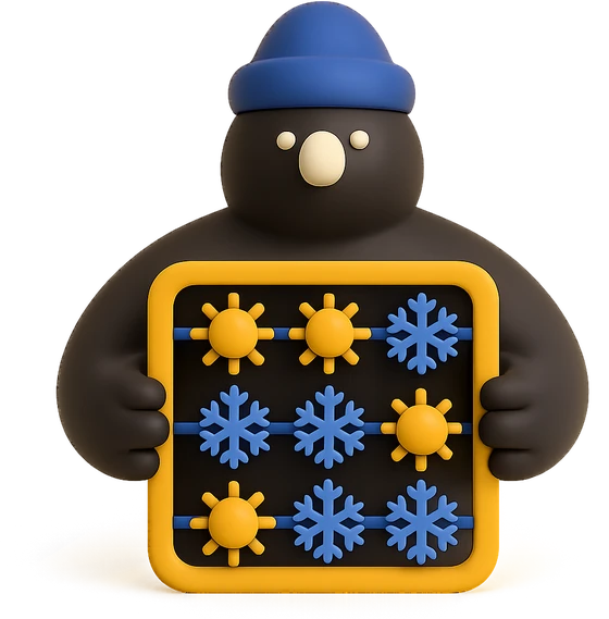 Illustration of the literal translation: How many summers, how many winters!