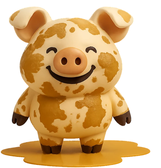 Illustration of the literal translation: A pig will find mud anywhere.