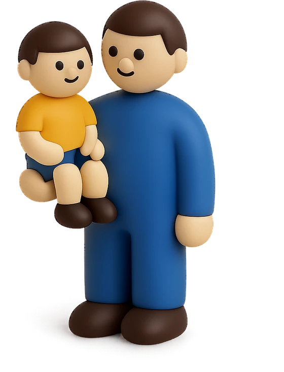 Illustration of the literal translation: Whatever the father is, so is the son.